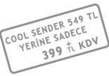 Cool Sender Sadece 99 YTL.