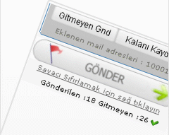 Giden ve Gitmeyen Maillerin Adedini Görme