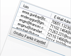 Grup Mail Listenizi Farklı Kaydetme