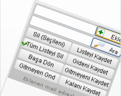 Tüm Mail Listesi Silme 