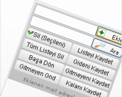 Email Listesinde Tek Mail Silme 
